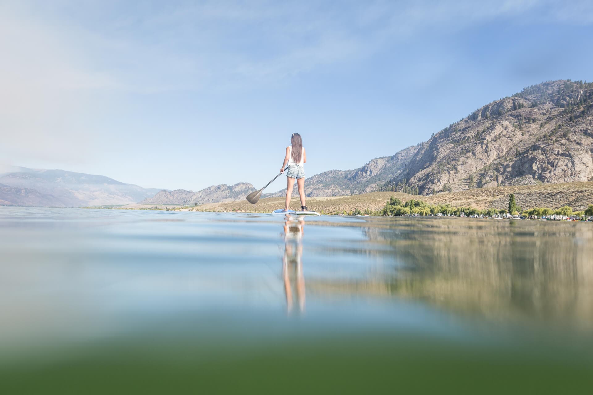 Osoyoos lakefront aerial